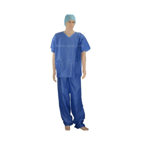 Blue SMS Disposable Scurb Suit