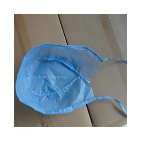 Blue Surgical Caps with Tie