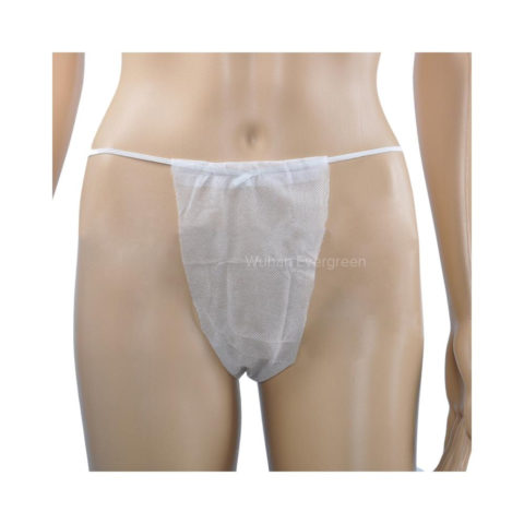 Disposable T-String Thong Bikini Panties for Spray Tanning and Spa Treatments