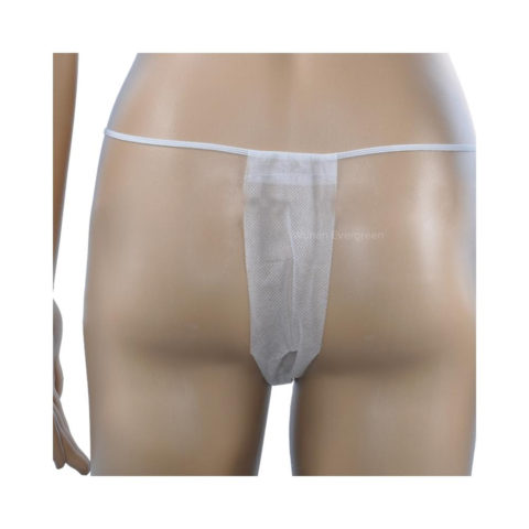 Disposable T-String Thong Bikini Panties for Spray Tanning and Spa Treatments