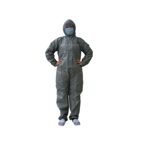 Gray Polypropylene Coveralls