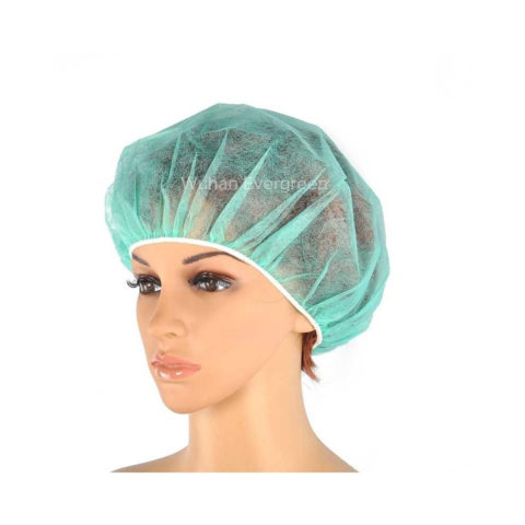 Green Disposable Bouffant Caps