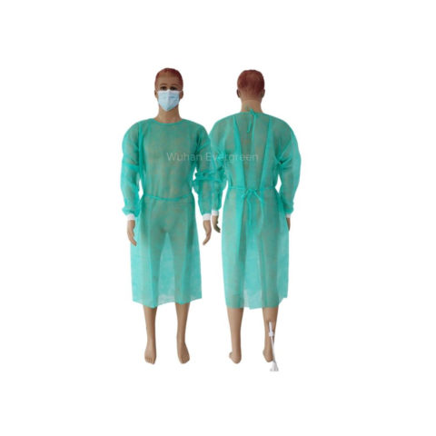 Green Isolation Gown