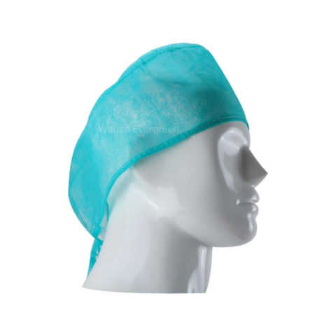 Green Surgical Cap With Tie