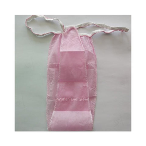 Pink Disposable Non Woven Tanga