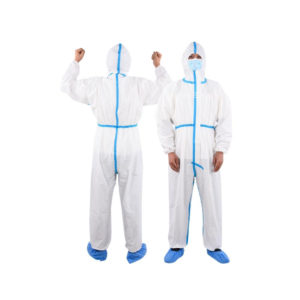 Water Resistant Disposable Overalls with Seamed Tape