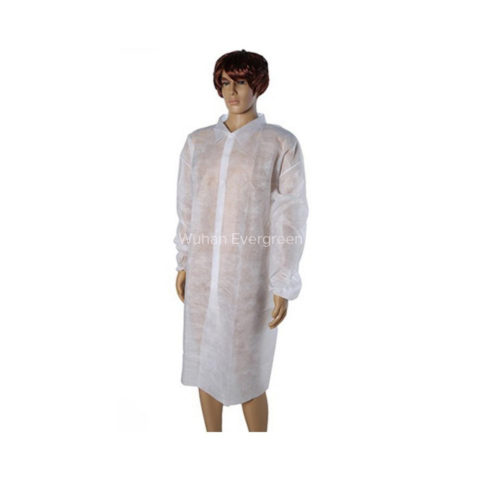 White Disposable PP Lab Coats