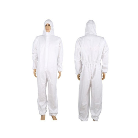 White Disposable PPE Coveralls