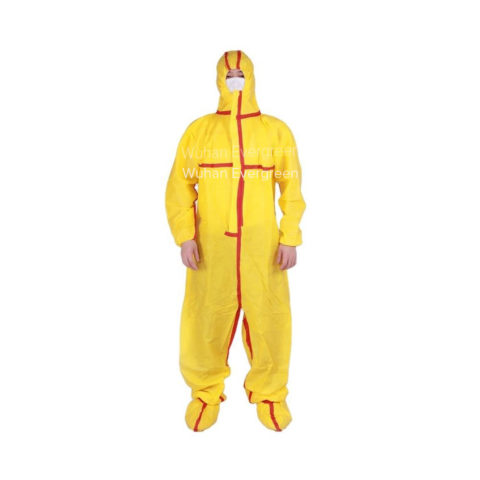 Yellow Tychem Disposable Protective Coverall